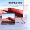 USB-C to HDMI - RJ45 - USB 3.0 - PD - HUB - multifunction adapterHubs
