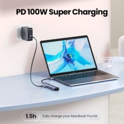 USB-C to HDMI - RJ45 - USB 3.0 - PD - HUB - multifunction adapterHubs
