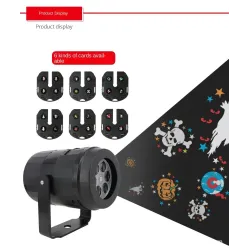 Laser light projector - Christmas patterns - rotating - LEDChristmas