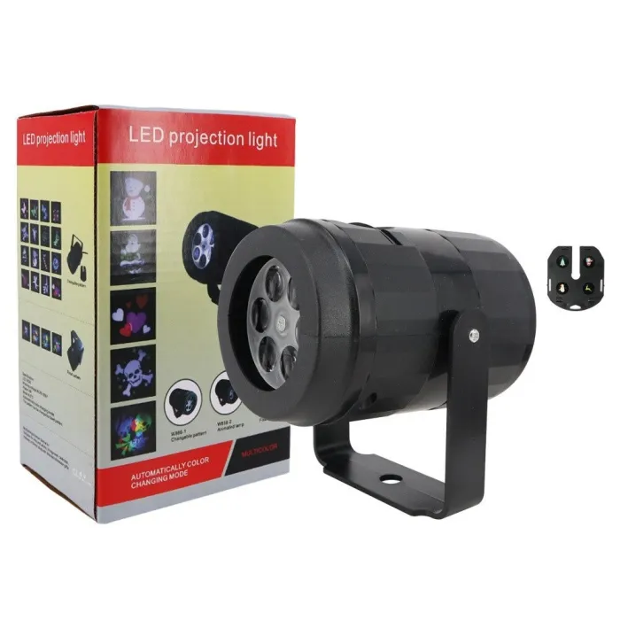 Projetor de luz laser - Padrões de Natal - rotativo - LED