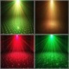Mini luz de palco a laser - projetor - controle de voz - estroboscópio autopropulsado