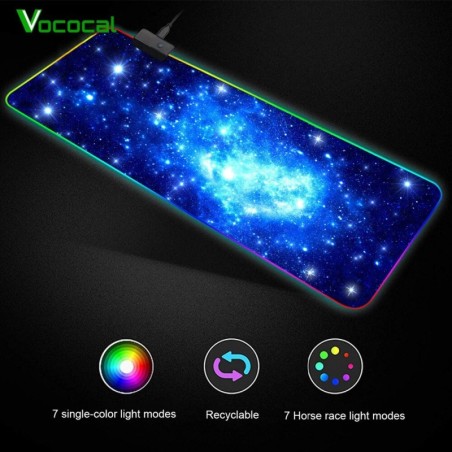 Mouse / teclado antiderrapante - USB - LED - RGB