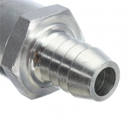 Válvula de combustível de alumínio sem retorno unidirecional - óleo de água diesel a gasolina - 6mm/8mm/10mm/12mm
