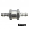 Válvula de combustível de alumínio sem retorno unidirecional - óleo de água diesel a gasolina - 6mm/8mm/10mm/12mm