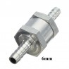 Válvula de combustível de alumínio sem retorno unidirecional - óleo de água diesel a gasolina - 6mm/8mm/10mm/12mm