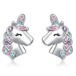 Stylish silver earrings - unicorn - cat - butterfly - rainbow - starEarrings