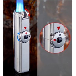 Jet turbo isqueiro - chama tripla - à prova de vento