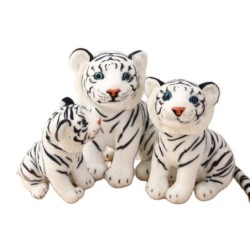 Tigre branco - brinquedo de pelúcia