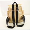 Mochila de couro impermeável - com padrão de coruja