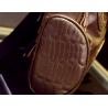 Mochila de couro impermeável - com padrão de coruja