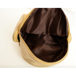 Mochila de couro impermeável - com padrão de coruja