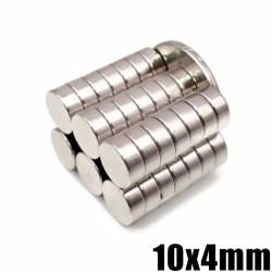 N35 - ímã de neodímio - disco redondo forte - 10mm * 4mm