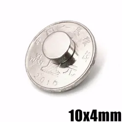 N35 - ímã de neodímio - disco redondo forte - 10mm * 4mm