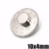 N35 - ímã de neodímio - disco redondo forte - 10mm * 4mm