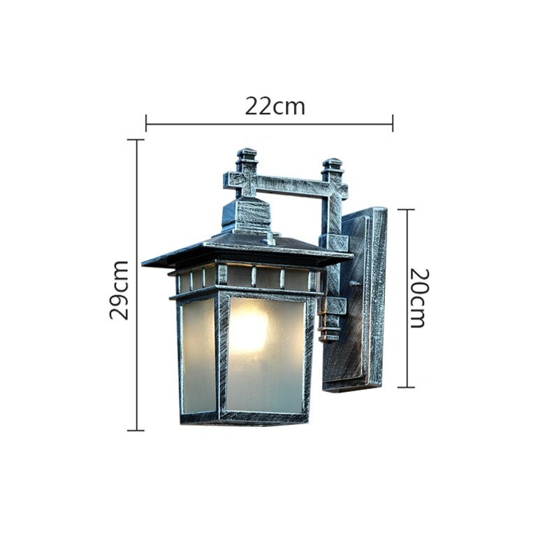 Retro outdoor wall lamp - waterproof - squareWall lights
