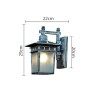 Retro outdoor wall lamp - waterproof - squareWall lights