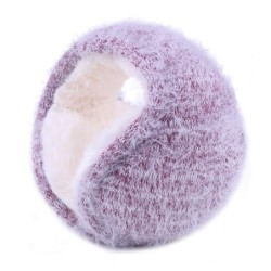 Warm winter earmuffs - foldable - knitted wool / plushHats & Caps