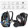 Mochila impermeável - bolsa para laptop de 15,6 polegadas - antifurto - porta USB - grande capacidade