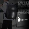 Mochila impermeável - bolsa para laptop de 15,6 polegadas - antifurto - porta USB - grande capacidade