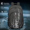 Mochila impermeável - bolsa para laptop de 15,6 polegadas - antifurto - porta USB - grande capacidade