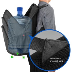 Mochila impermeável - bolsa para laptop de 15,6 polegadas - antifurto - porta USB - grande capacidade