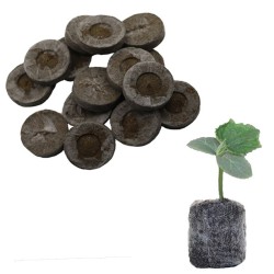 Bloco de solo - turfa para plantar plantas - 8 peças