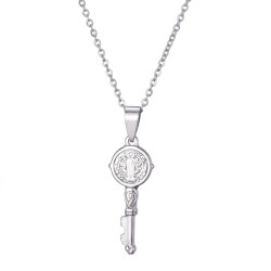 Key pendant necklace - cross / infinity patternNecklaces