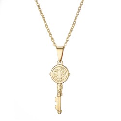 Key pendant necklace - cross / infinity patternNecklaces