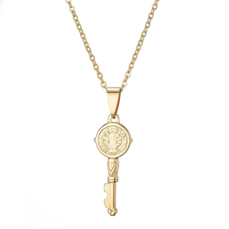 Key pendant necklace - cross / infinity patternNecklaces