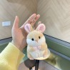 Mini coelho de pelo fofo - chaveiro