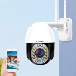 Câmera de segurança CCTV - visão noturna - ao ar livre - WiFi - 2MP - PTZ - HD - 1080P