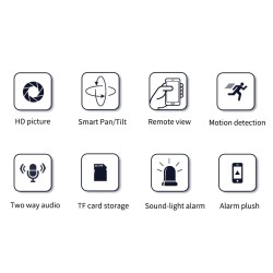 Security CCTV camera - night vision - outdoor - WiFi - 2MP - PTZ - HD - 1080PSecurity cameras