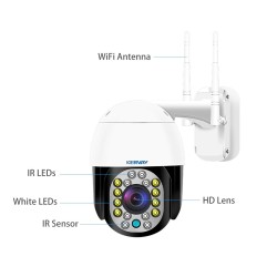 Security CCTV camera - night vision - outdoor - WiFi - 2MP - PTZ - HD - 1080PSecurity cameras