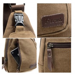 Men's canvas backpack - shoulder / crossbody bagBags