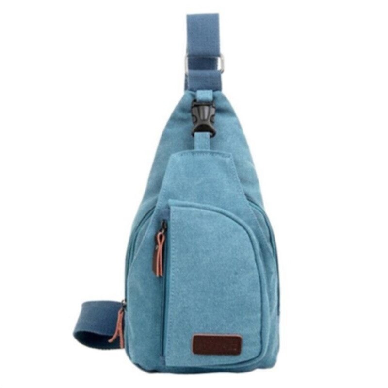 Mochila de lona masculina - bolsa de ombro / tiracolo