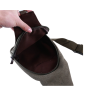 Mochila de lona masculina - bolsa de ombro / tiracolo