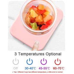 Aquecedor de canecas - placa de aquecimento - três configurações de temperatura - desligamento automático - USB