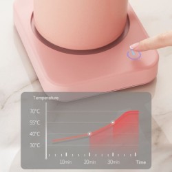Aquecedor de canecas - placa de aquecimento - três configurações de temperatura - desligamento automático - USB