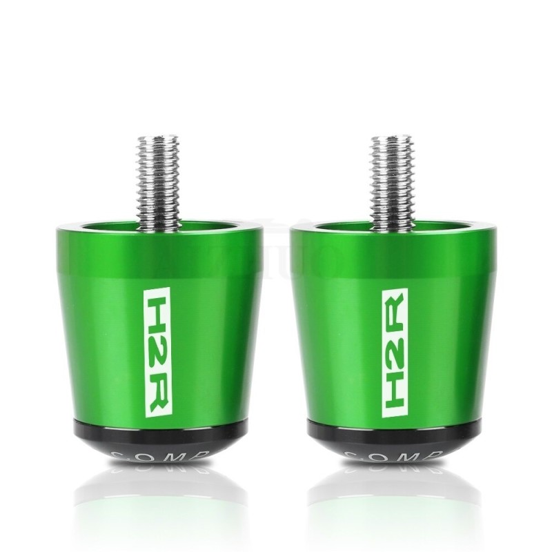 Extremidades do guidão da motocicleta - plugues balanceados - alumínio - 22mm - 2 peças