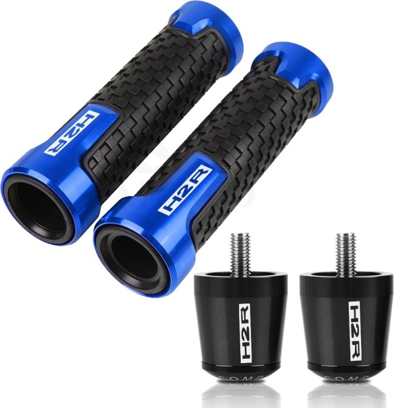 Guiador moto / extremidades - plugues de alumínio - 22 mm - conjunto