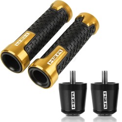 Guiador moto / extremidades - plugues de alumínio - 22 mm - conjunto