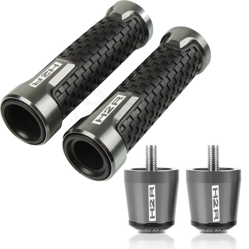 Guiador moto / extremidades - plugues de alumínio - 22 mm - conjunto