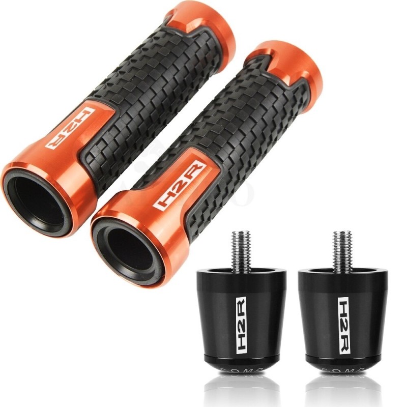 Guiador moto / extremidades - plugues de alumínio - 22 mm - conjunto