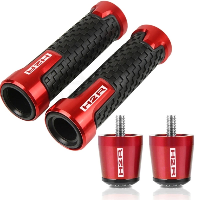 Guiador moto / extremidades - plugues de alumínio - 22 mm - conjunto