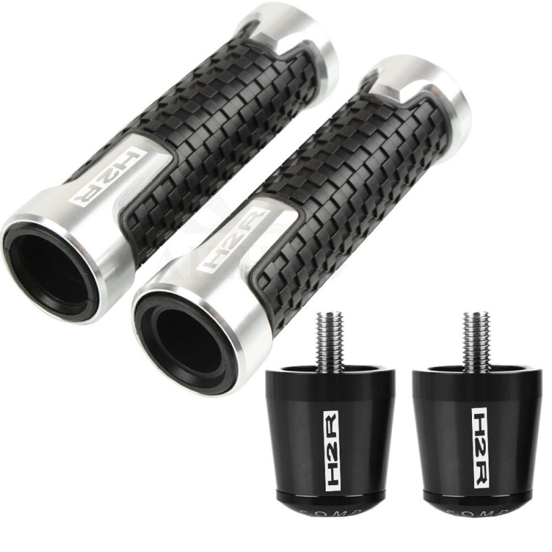Guiador moto / extremidades - plugues de alumínio - 22 mm - conjunto