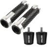 Guiador moto / extremidades - plugues de alumínio - 22 mm - conjunto