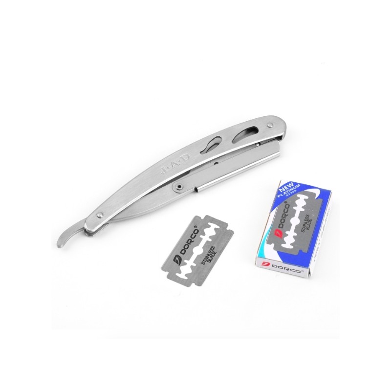 Barber razor - folding knife with 10 bladesShaving