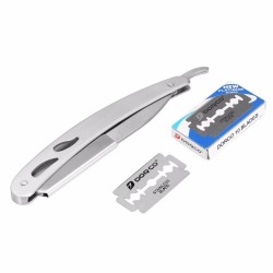 Barber razor - folding knife with 10 bladesShaving