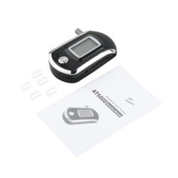 Bafômetro digital profissional - testador de alcoolemia - LCD - com 5 bocais
