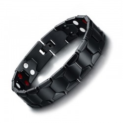Pulseira de terapia magnética - emagrecedora / energética - 4000 Gauss - aço inoxidável